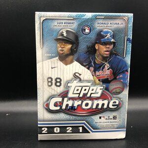 2021 MLB Topps Chrome Baseball - Blaster Box New Factory Sealed 32 Cards